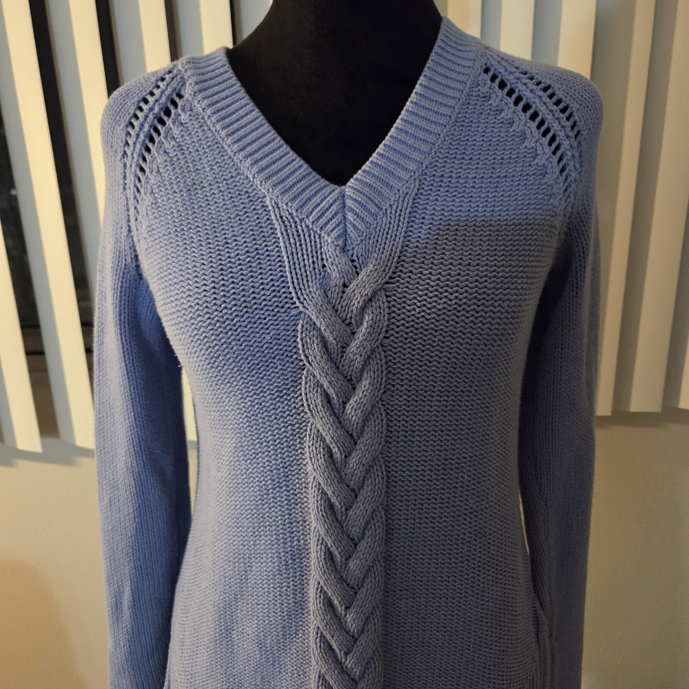Old Navy Light Blue V-Neck Sweater